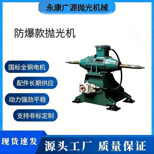 永康广源Y12S1-2双工位防爆抛光机不锈钢金属拉丝去毛刺焊缝打磨