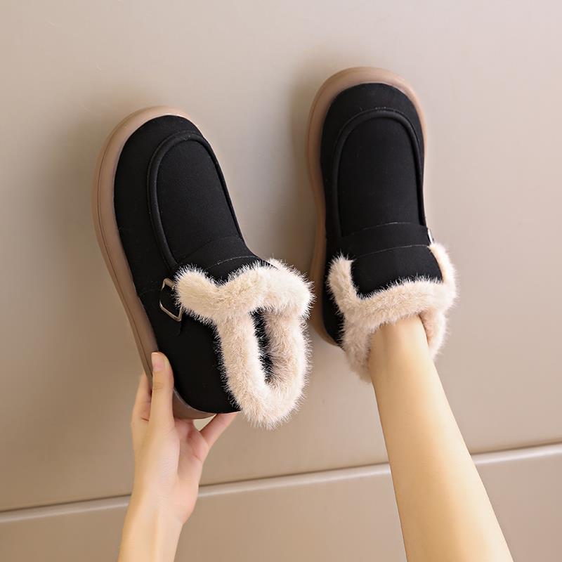 正品中老北京棉冬鞋女季新款宽胖脚妈鞋42大码老年人加绒运动妈休