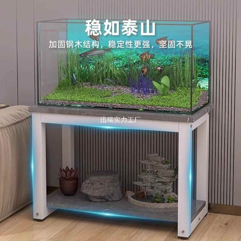 鱼架架鱼子缸座承重支架多层鱼缸底置物架双VRF层鱼缸缸桌子底柜