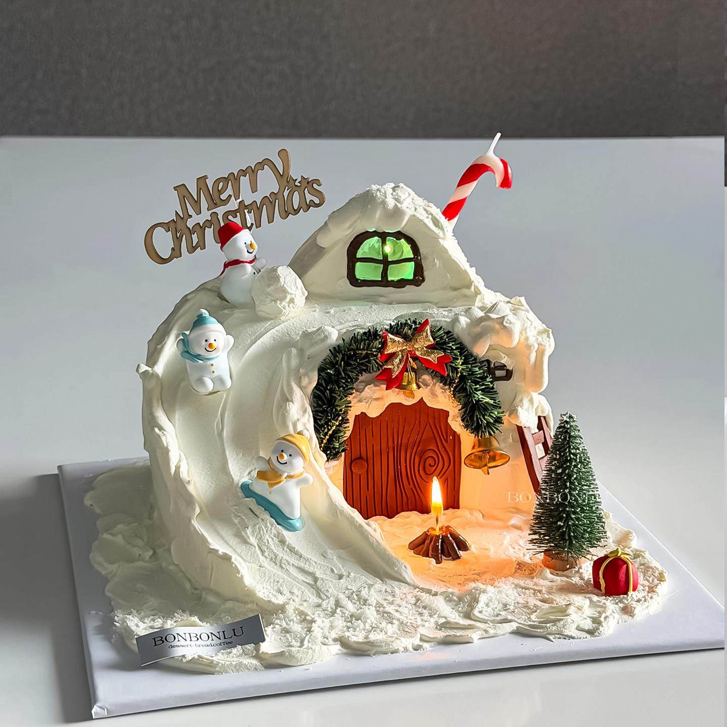 冬日浪漫圣诞节主题滑梯雪人圣诞小屋蛋糕装饰拱门草圈礼物盒插件,节庆用品/礼品,蛋糕/烘焙装饰用品,淘宝优惠券,粉丝福利购,淘宝优惠卷