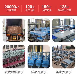 学校课桌加椅厚中小学生单室人双层书桌培训课辅PQJ桌导班教桌椅