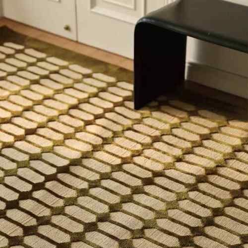 现代中古几何客厅沙发地毯意式高端轻奢抗菌卧室大面积耐脏地垫