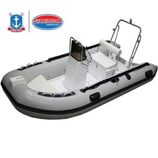 RIB360玻璃钢充气船玻璃钢冲锋舟厂家 充气船消防救援冲锋艇