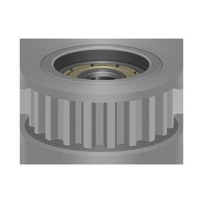 同步轮S5M25齿 中心轴承 涨紧轮 调节导向轮惰轮AHTF25S5M100