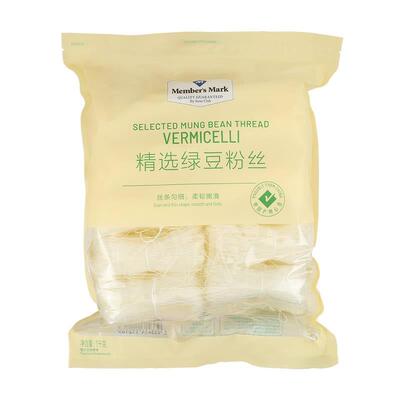 山姆会员超市代购日期新鲜精选绿豆粉丝火锅粉烧不太烂 1kg