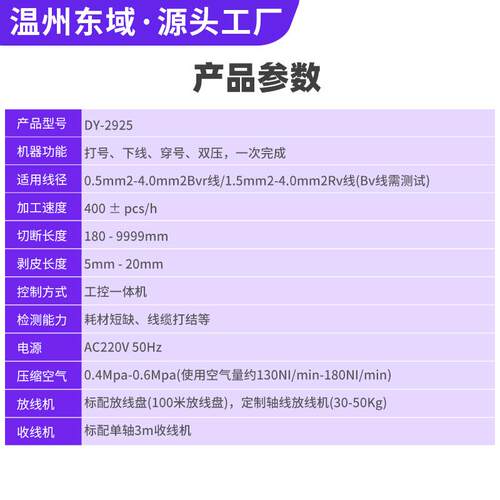 发接动机线束穿号端码管子机仪ILV表盘散粒端子穿全自动印字管压