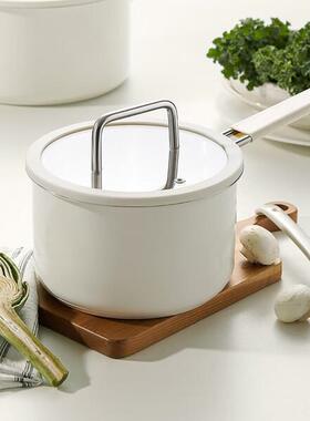 德世朗时光系列316不锈钢奶锅--DFS-M091DFS-M091-（白色）18cm