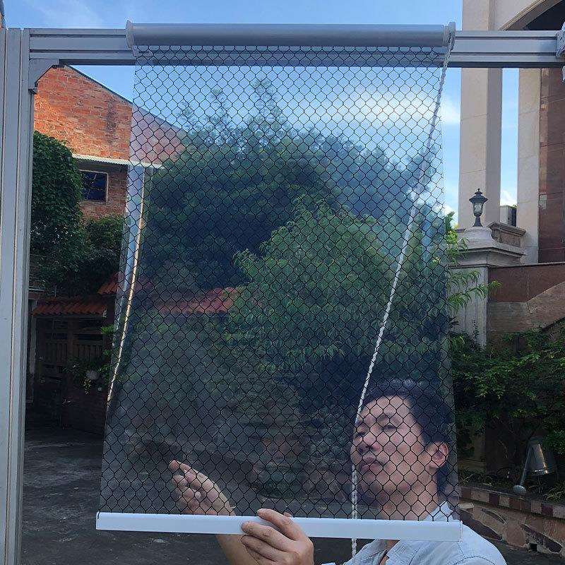 防静电黑色网格帘透明卷帘环保阻燃黑色无尘室pvc胶帘耐磨门帘膜