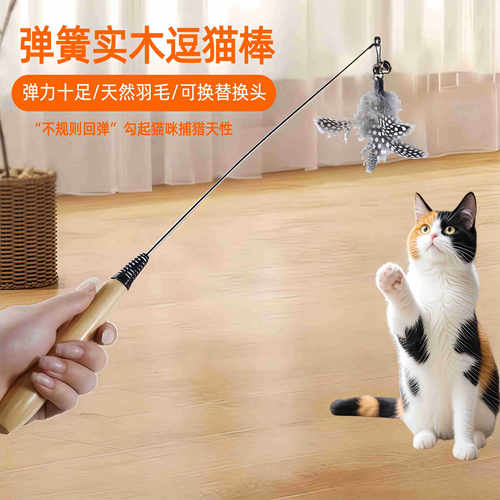 CFA弹簧羽毛替换宠物智能玩具