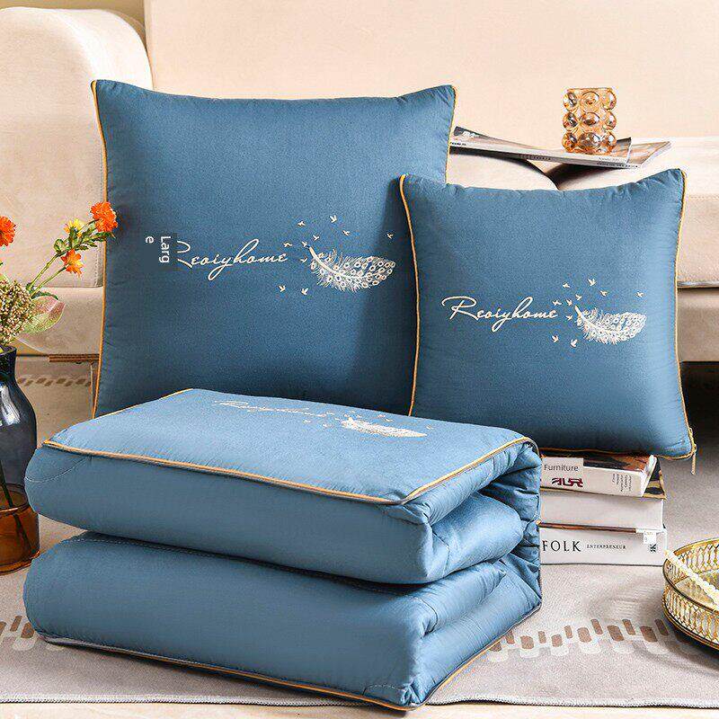 二合一0.05公斤枕头被，棉绣花沙发，多功能空调车被，午睡，四季