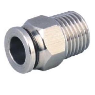 304快插直通不锈钢接头快接软管PC快速接头快插螺纹直通终端