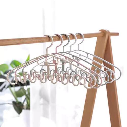 New Multi-functional Wavy Hanger for Dormitory and Home Use,
