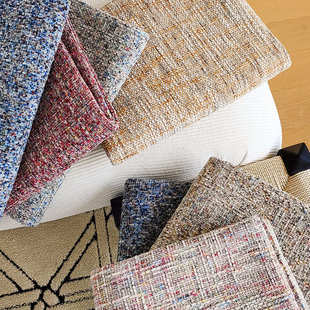 布料面料服装面料枕系列沙发粗麻布莫奈彩抱立体