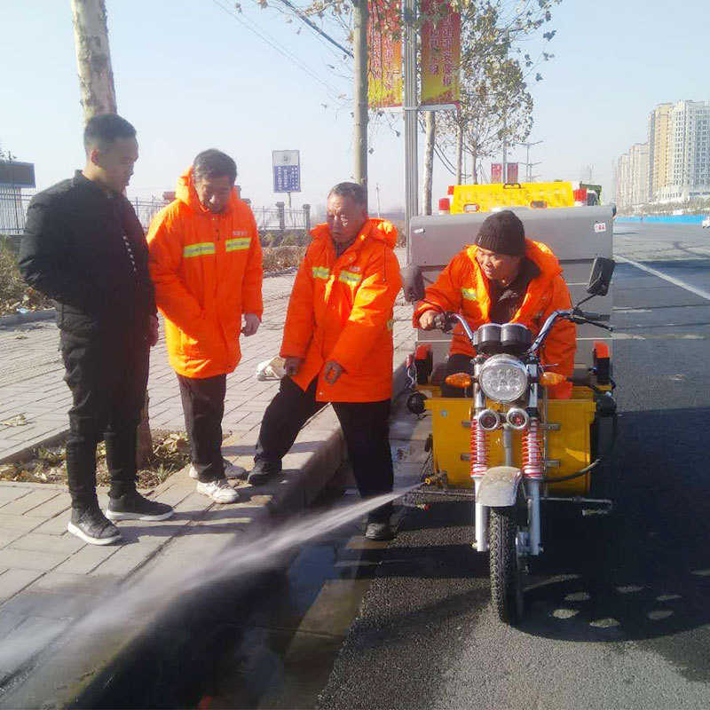小型高压清洗车环卫绿化车市政电动道路清洁车路面冲洗高压清洗车