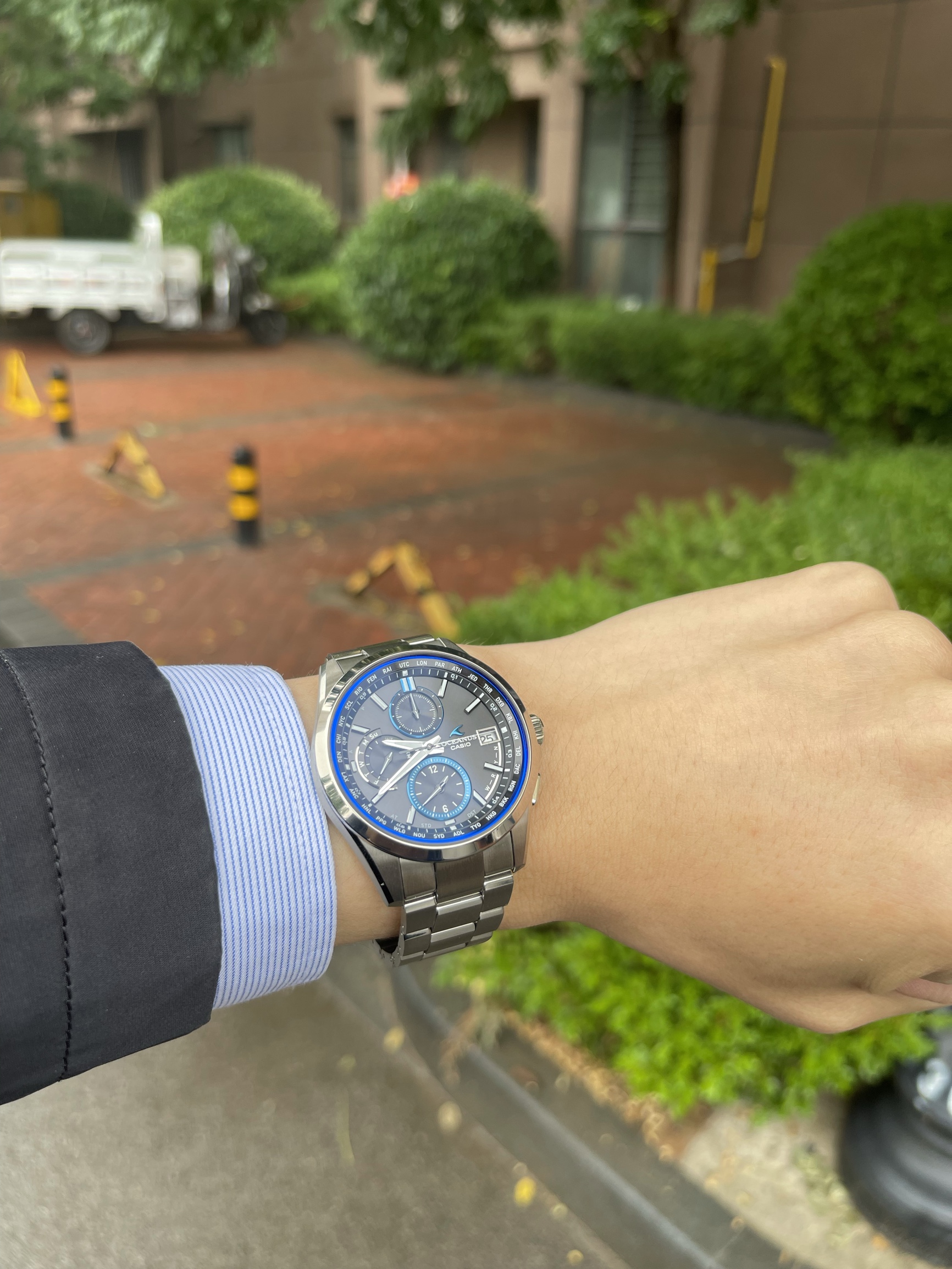 CASIO 卡西欧 OCEANUS 海神 OCW-T2600-1AJF 太阳能 6局电波男式手表 双重优惠折后￥4199包邮包税 皮带、钢带可选