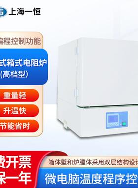 上海 可程式箱式电阻炉BSX2-2.5-12TP 微电脑过温保护电阻炉