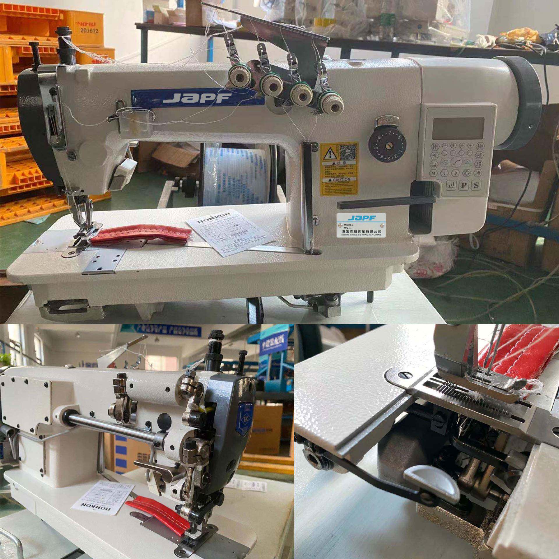 3800无底线同步平缝机双针双链全新缝纫机厂家直销进出口