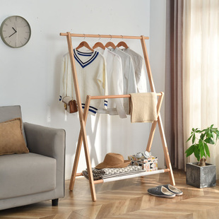 床边床头床尾临时晚上睡觉放衣服神器折叠挂衣架落地卧室小衣帽架