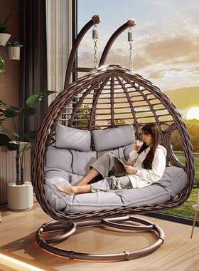 外吊篮椅户秋千庭院双人床吊椅用阳台室内网红鸟巢家吊藤椅AL1002