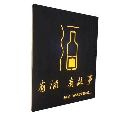 不锈钢招牌金属镂空灯箱酒店门牌亚克力户外创意店铺广告牌
