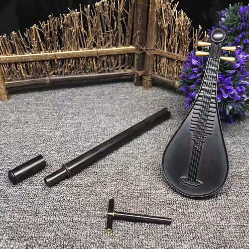 卧香点琵琶香炉檀檀木禅意线香线香质紫光器炉沉香插家用室内