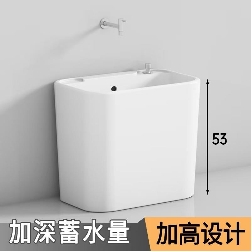 加高加深家用洗拖把池阳台大号拖布池卫生间落地式小号墩布池
