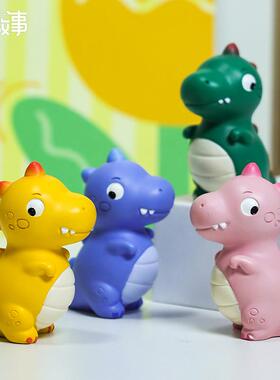 逗逗龙迷你摆件可爱卡通恐龙公仔树脂工艺品创意汽车内饰桌面装饰