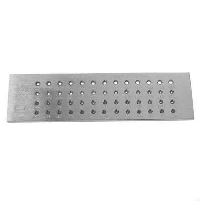 MOLC 52 Holes Wire Drawplate for Jewelry Making Round 0.26-4