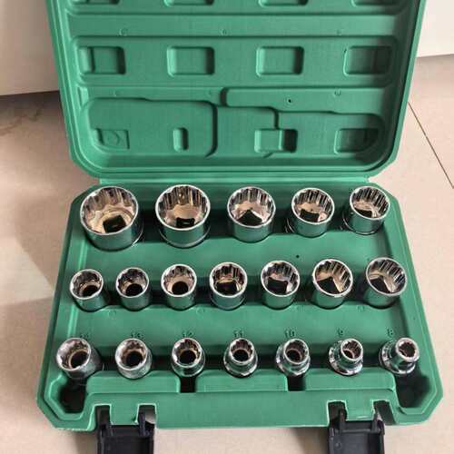 12角梅花齿型套筒 1/2大飞异型套头套装/17/19/21棘轮扳手8-36mm