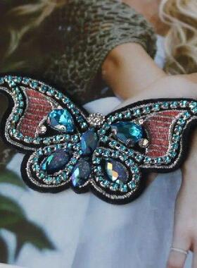 1 Piece Beads Applique sewing supplies iron on patches