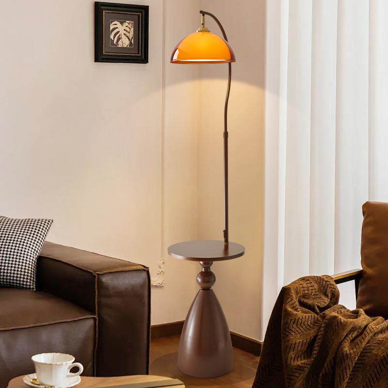 复中古风落地灯网红置物架客沙发旁古装饰体书房卧室840厅床头一