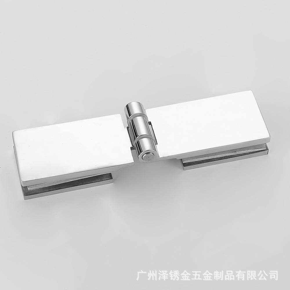 玻璃门不锈钢合页淋浴房自由合页隔断玻璃夹浴室玻璃铰链