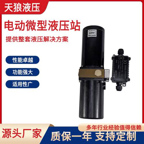 自主开发微型液压站220V液压站叉车液压站登高车液压动力单元