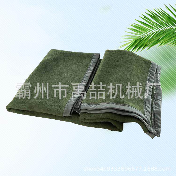 民政应急救灾毛毯加厚保暖救灾毛毯绿色应急储备聚酯纤维毛毯