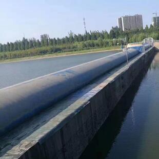 橡坝充气充水式水坝橡胶水闸河水道PQW坝水闸门拦橡胶胶拦坝