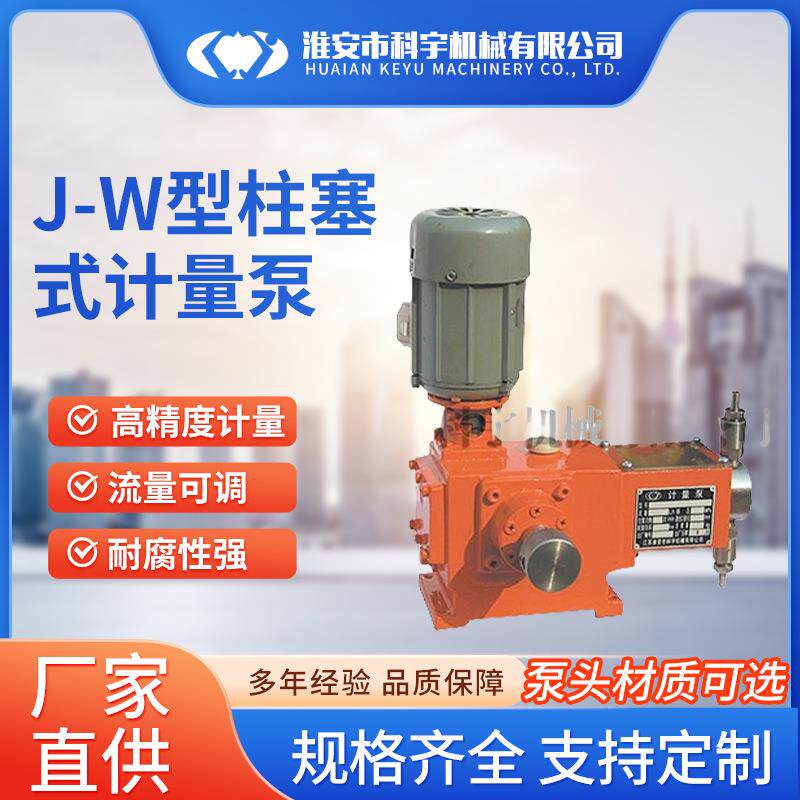 J-W型柱塞式计量泵不锈钢柱塞泵加药定量泵中高压耐高温化工泵