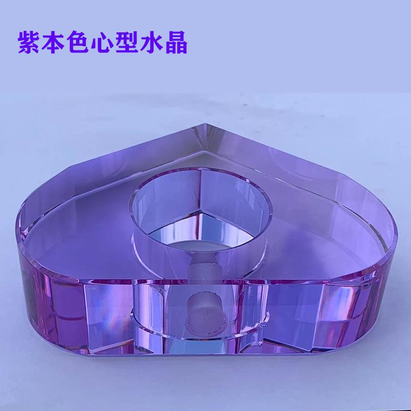 紫本色灯饰水晶灯罩水晶配件挂件各种形状颜色可选工艺品摆件灯具