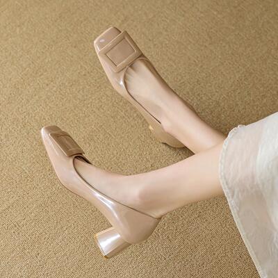 Cozyroom法式轻奢~【舒适羊皮内里】高跟鞋女方工作鞋通勤单鞋OL