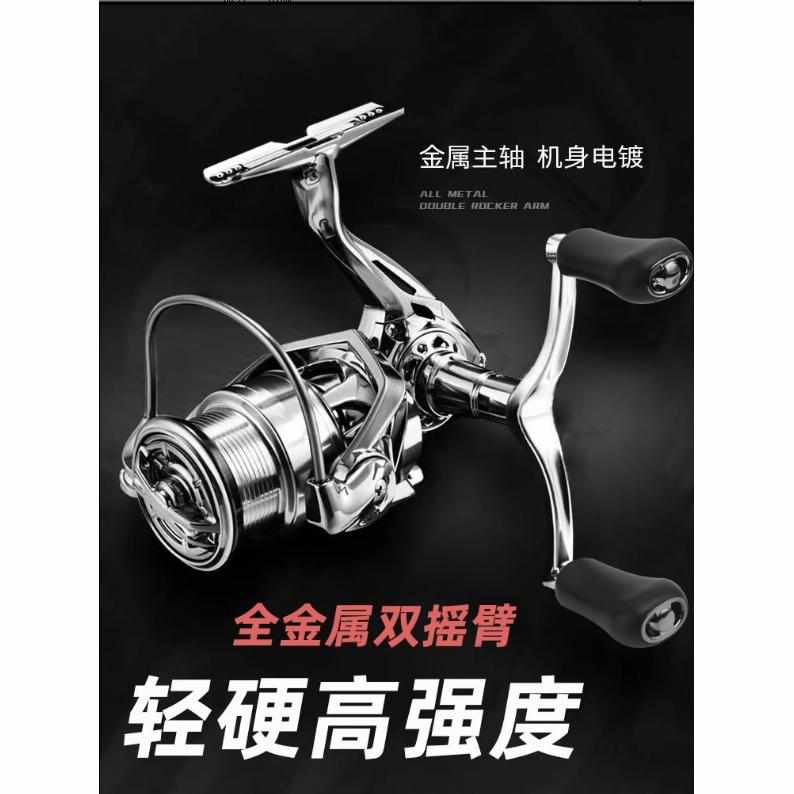 纺车轮小高尔夫全金属斜口浅线杯远投微物防海水鱼线轮海竿路亚轮