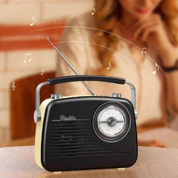 Classic Portable Radio with Bluetooth and TF Card Support