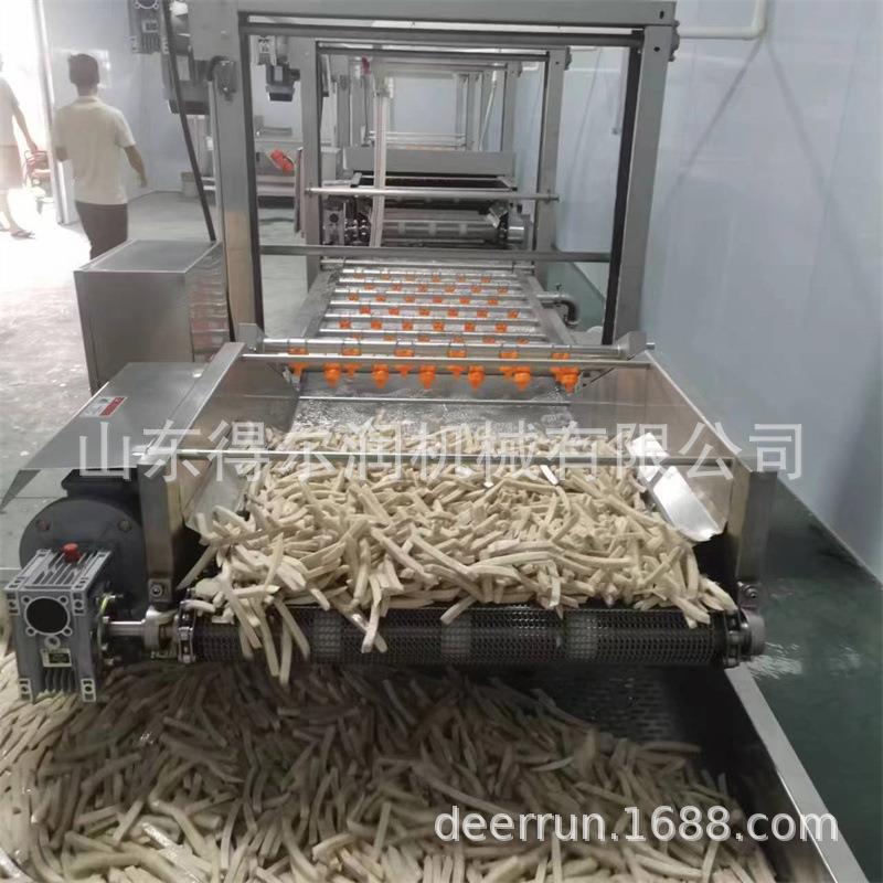 槟榔芋头条漂烫机土豆块蒸煮机蔬菜清洗漂烫生产线日产量30吨