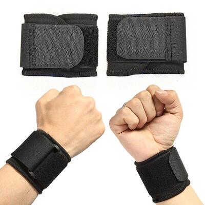 Adjustable Soft Wristbands Wrist Support Bracers For Gym Spo