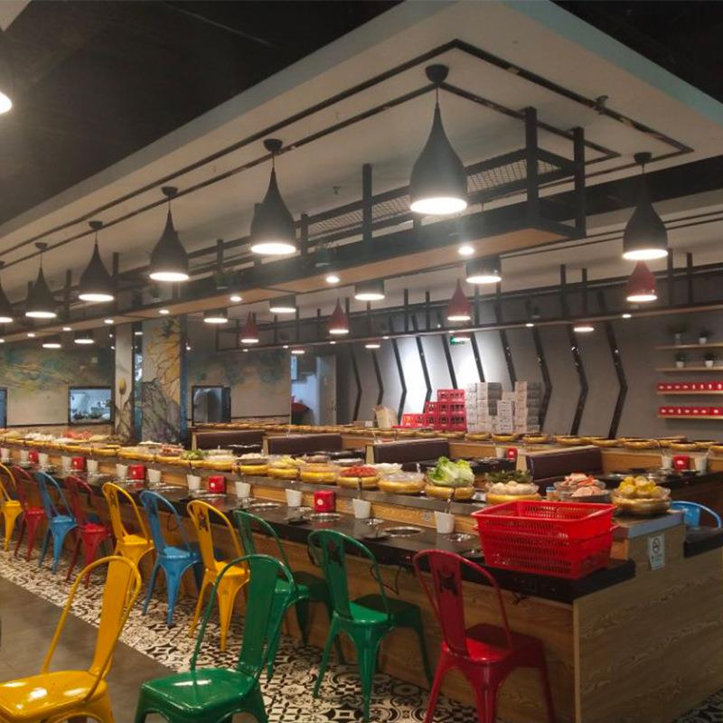 智能点餐轨道回转送餐设备全自动回转寿司台寿司旋转设备