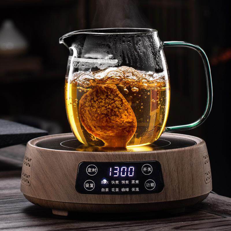 月牙过滤茶杯耐高温玻璃公道杯可加热绿茶煮陈皮专用茶壶大容量