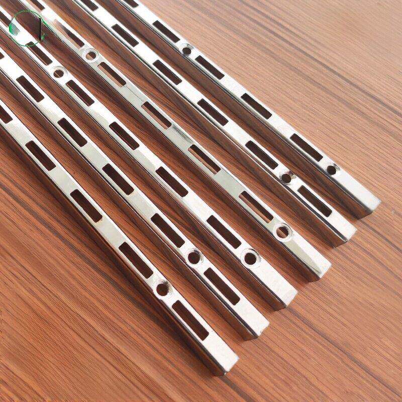 AA柱条烤漆黑色白色托梯柱上墙立柱层板托卡条a柱配件双孔单孔柱