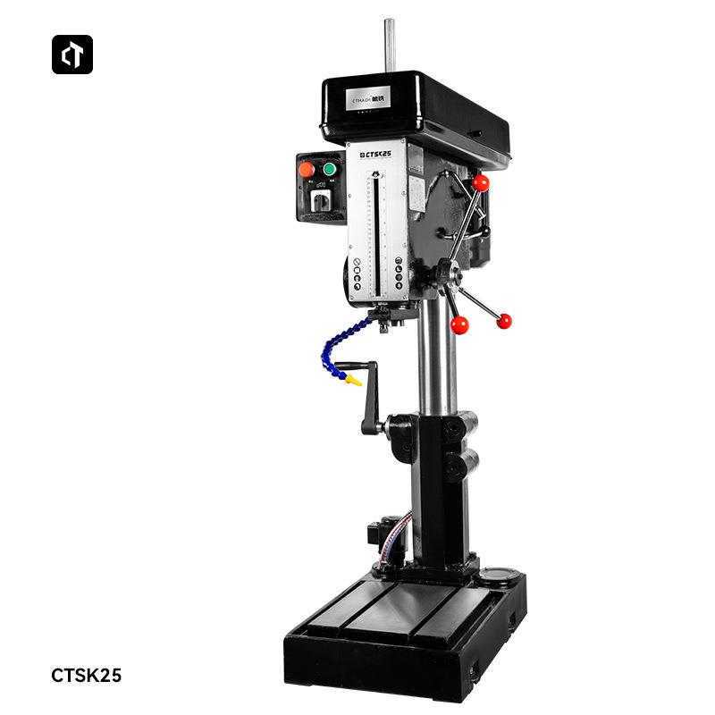 呲铁CTSK25工业级台钻1.1Kw深孔钻床立式钻床深孔加工大行程250mm