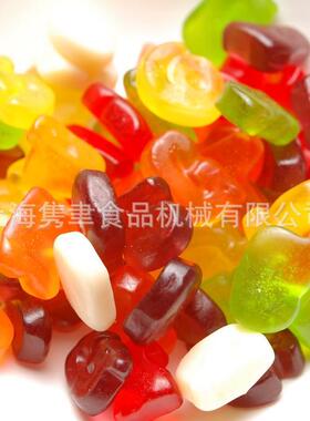 半自动接骨木莓保健性软糖机半自动小熊软糖生产线全套糖果设备