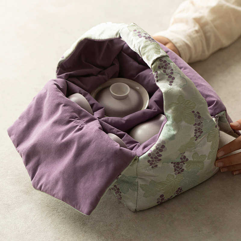 织棉收纳袋户外旅行茶具便携式收纳盒高档功夫茶具茶道配件茶事包,餐饮具,茶具礼盒,淘宝优惠券,粉丝福利购,淘宝优惠卷