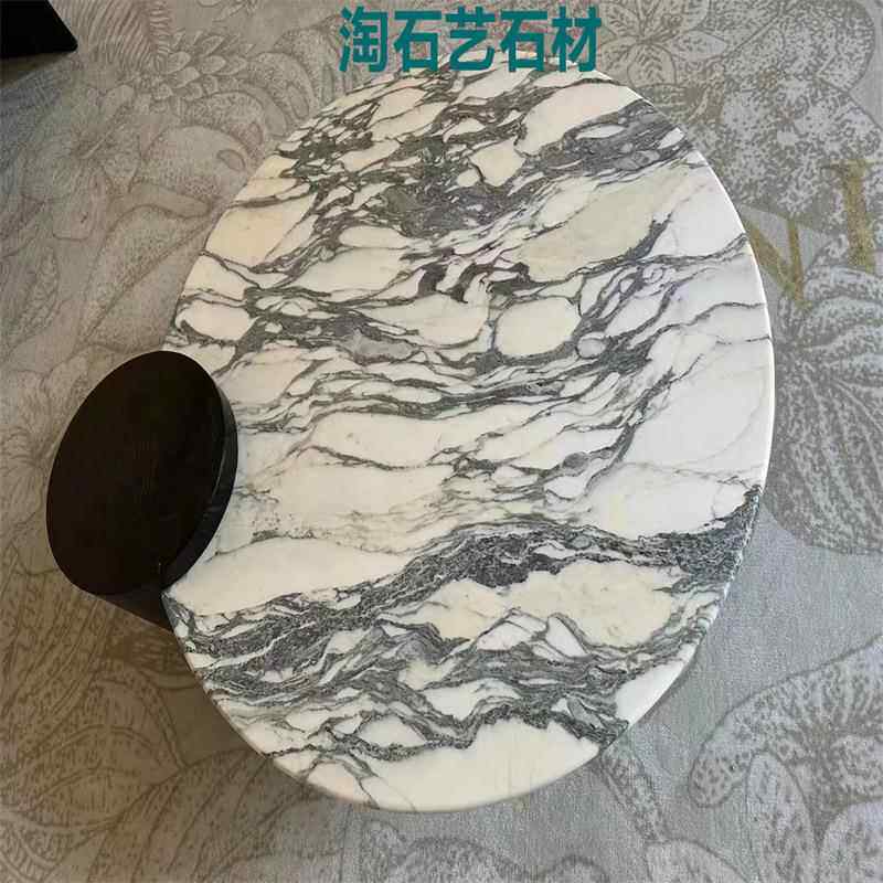 大花白天然496大面理石墙地踏步石台爱马灰茶几窗台办公台面岛石