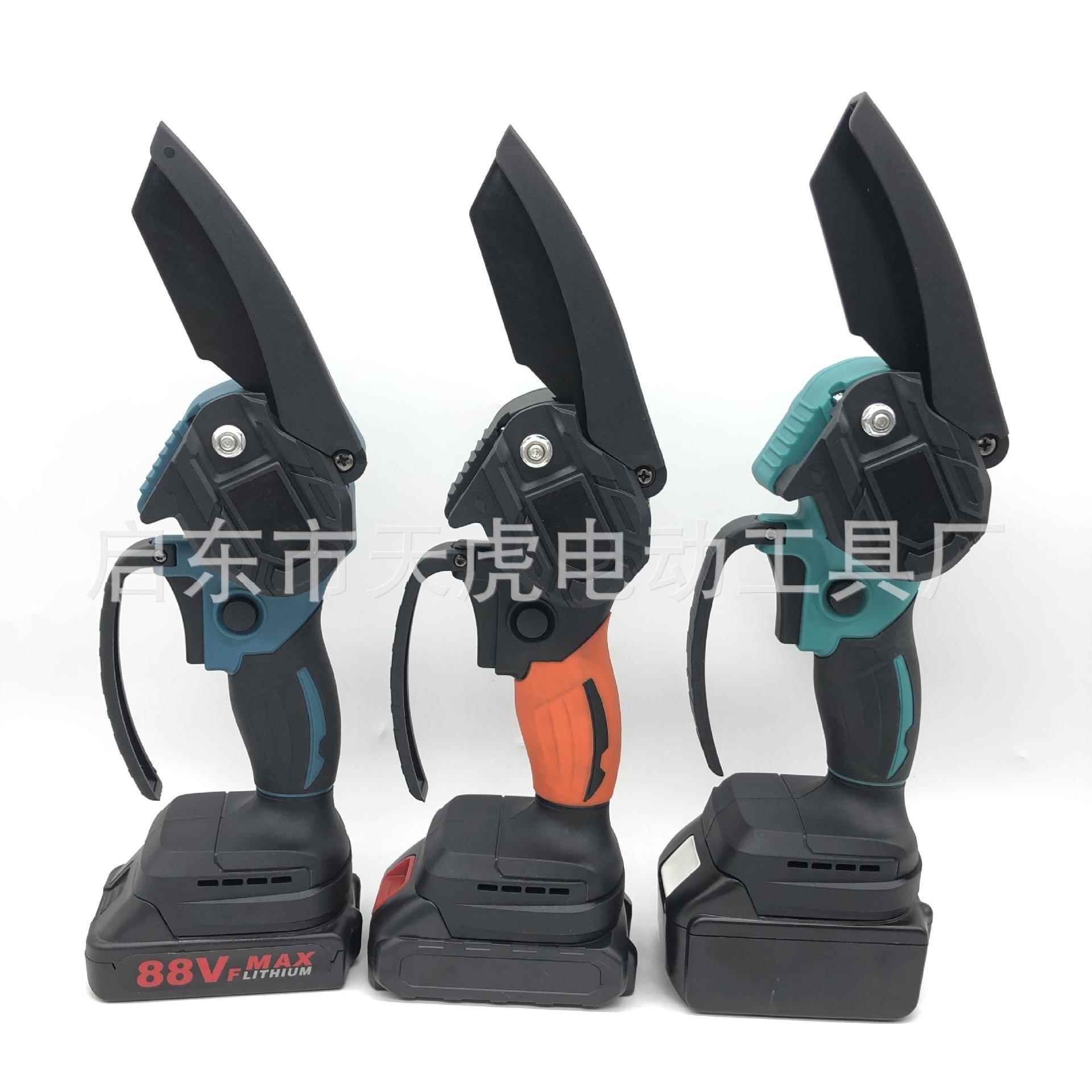 4寸充电伐木锯6寸电链锯锂电锯链条锯无线电动锯修枝锯手持据